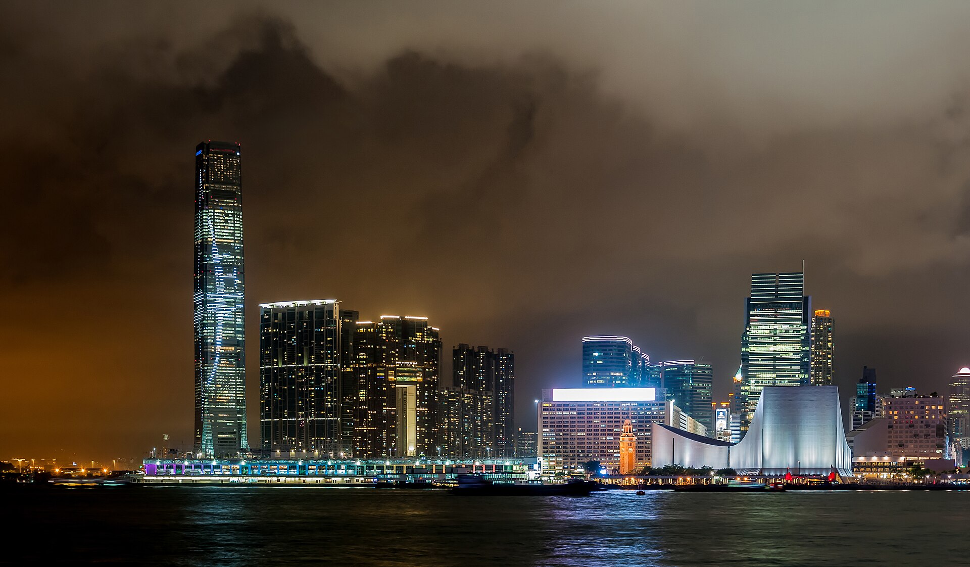维多利亚港与香港国际商业中心